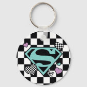 スケーターガールスーパーガールハートSシールド キーホルダー (裏面)