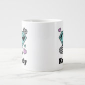 スケーターガールスーパーガールハートSシールド ジャンボコーヒーマグカップ (正面)