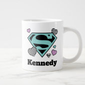 スケーターガールスーパーガールハートSシールド ジャンボコーヒーマグカップ (右)