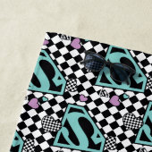 スケーターガールスーパーガールハートSシールド ビーチタオル (インサイチュ)