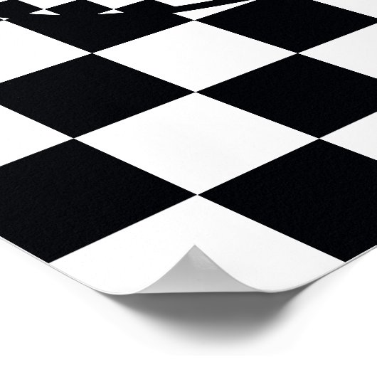 スケーターガールスーパーガールハートSシールド ポスター (角)