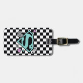 スケーターガールスーパーガールハートSシールド ラゲッジタグ (正面横)