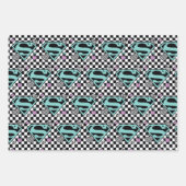 スケーターガールスーパーガールハートSシールド ラッピングペーパーシート (正面3)