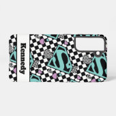 スケーターガールスーパーガールハートSシールド SAMSUNG GALAXYケース (裏面横)