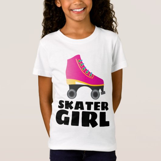 スケーターガール キッズTシャツ Tシャツ (正面)