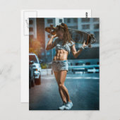 スケーターガール ポストカード (正面/裏面)