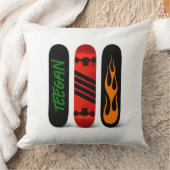 スケータークールスケートボパーソナライズされたード クッション (ブランケット)