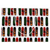 スケータークールスケートボパーソナライズされたード ラージペーパーバッグ (裏面)