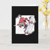 スケータースケートボードヴィンテージ カード (黄色い花)