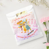 スケーターパークおもしろいガールバースデーパーティー フェイバーバッグ (封をした状態)