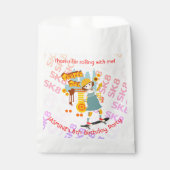 スケーターパークおもしろいガールバースデーパーティー フェイバーバッグ (正面)