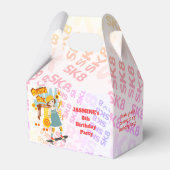 スケーターパークおもしろいガールバースデーパーティー フェイバーボックス (裏面サイド)