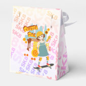 スケーターパークおもしろいガールバースデーパーティー フェイバーボックス (裏面サイド)