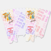 スケーターパークおもしろいガールバースデーパーティー フェイバーボックス (見開き)