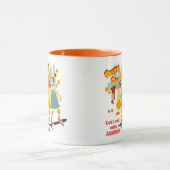 スケーターパークおもしろいガールバースデーパーティー マグカップ (中央)