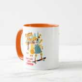 スケーターパークおもしろいガールバースデーパーティー マグカップ (正面左)