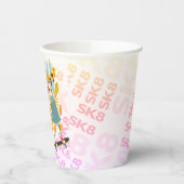 スケーターパークおもしろいガールバースデーパーティー 紙コップ (左)