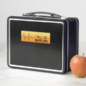 スケーターライフスケートボードスケートボーダースケートボード メタルランチボックス (インサイチュ)