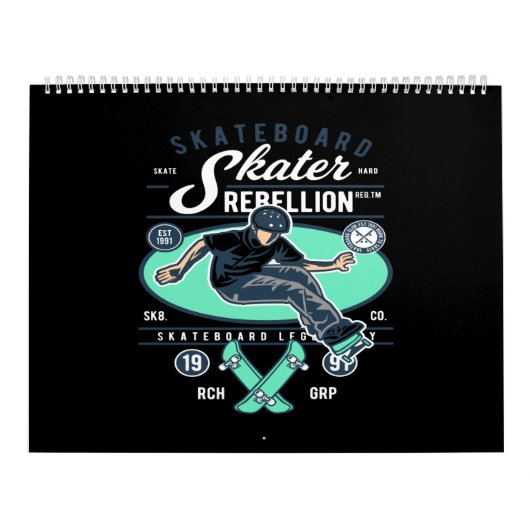 スケーター反乱 カレンダー (カバー)