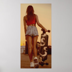 スケーター女子ドアポスター ポスター