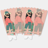 スケーター女子ポップ・アートの箱 フェイバーボックス (見開き)