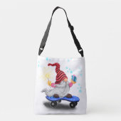 スケーター格言クリスマスクロスボディバッグ クロスボディバッグ (裏面)