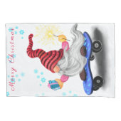 スケーター格言クリスマスピローケース 枕カバー (正面)