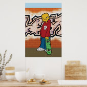 スケーター路地ポスター ポスター (キッチン)