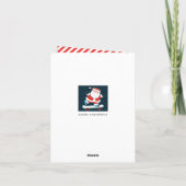 スケーター クリスマス ホリデーカード (裏面)
