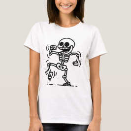 「スケーター・スカル - ライド・オア・ダイ・スケルトン」 Tシャツ