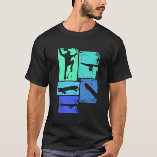 スケーター スケートボーダー スケートボード 若者 Tシャツ (正面)