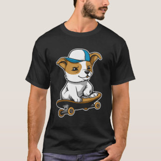 スケーター – スケートボーディングスケートボードドッグ Tシャツ