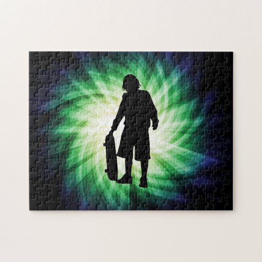 スケーター;スケートボード ジグソーパズル (横)