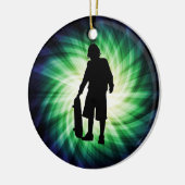 スケーター;スケートボード セラミックオーナメント (左)