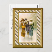 スケーターc.1890 ポストカード (正面/裏面)