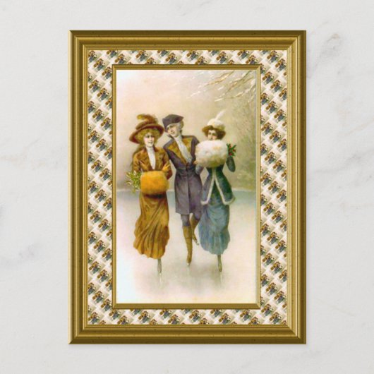 スケーターc.1890 ポストカード (正面)