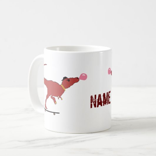 スケーターTレックス コーヒーマグカップ (正面左)