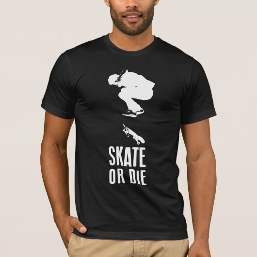 スケートか死か Tシャツ (正面)
