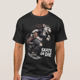 スケートか死ぬか Tシャツ