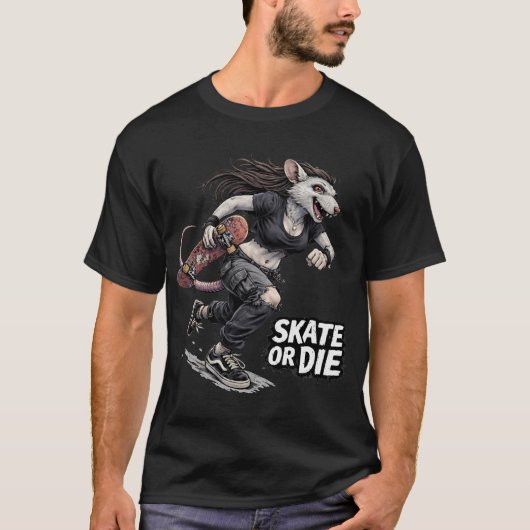 スケートか死ぬか Tシャツ (正面)