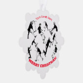 スケートしよう! – スタントスクーターおもしろい オーナメントカード (右)