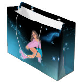 スケートする少女のショッピング ギフトバッグ (正面アングル)