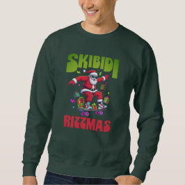 スケートするSkibidi Rizzmasサンタ スウェットシャツ