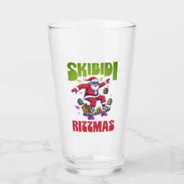 スケートするSkibidi Rizzmasサンタ タンブラーグラス