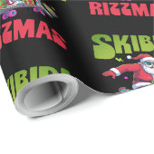 スケートするSkibidi Rizzmasサンタ ラッピングペーパー (ロールコーナー)