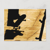 スケートで滑ること ポストカード (正面)