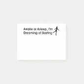 スケートで滑るの上に夢を見ること ポストイット (正面)