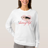 スケートで滑るの生命を愛して下さい Tシャツ (正面)