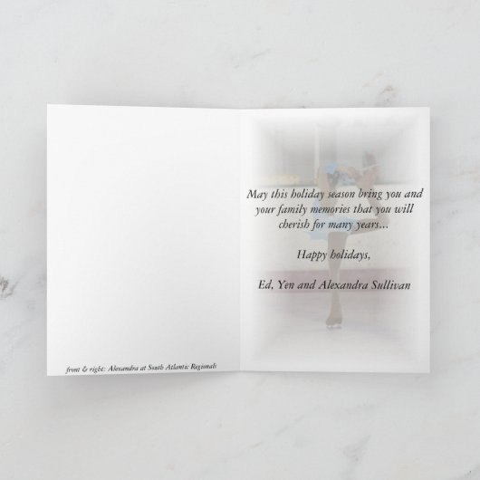 スケートで滑るの記憶 シーズンカード (内部)