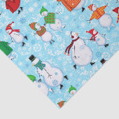 スケートで滑るの雪だるまの休日 薄葉紙 (詳細)